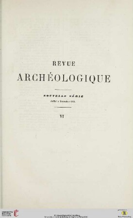 6: Revue archéologique