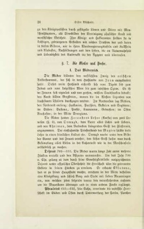 §. 7. Die Meder und Perser