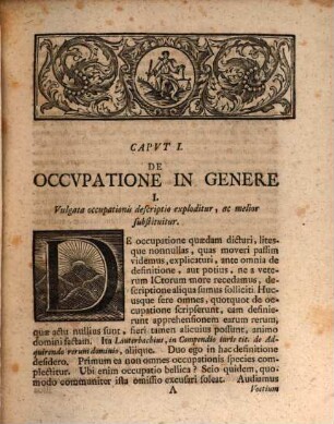 Dispvtatio Inavgvralis Ivridica De Ivre Privatorvm Circa Occvpationem