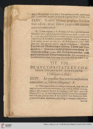 Tit. VIII: De avctoritate et consensv tvtorvm et cvratorvm
