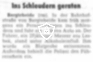 [Name maskiert] geraten