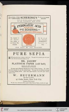 E. Schering [Pyrogallic Acid]