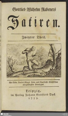 2: Gottlieb Wilhelm Rabeners Satiren