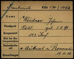 Weidner, Johann - Weigle, Friedrich