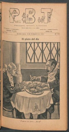 El plato del día - [Caricatura]