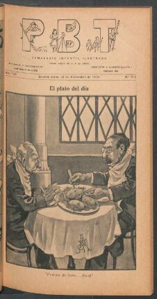 El plato del día - [Caricatura]