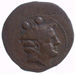 Münze, Sextans, 215 - 212 v. Chr.