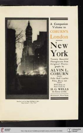 Brentano's [Alving Langdon Coburn, New York, New York-Volume]