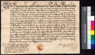Bürgermeister und Rat der Stadt Bautzen zahlen an Donat Mudrach den Jüngeren 100 Taler eines Darlehens zurück, das am 26. September 1604 aufgenommen worden war. Damit verbleibt ein Darlehen über 300 Taler.