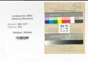 Entnazifizierung Wilhelm Hebekerl , geb. 07.07.1909 (Polizist)