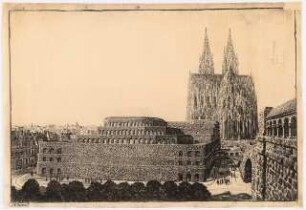 Kaufmannshaus, Köln: Perspektivische Ansicht