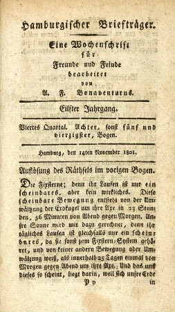 Achter, sonst fünf und vierzigster, Bogen
