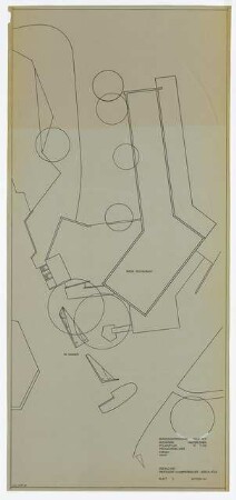 Bundesgartenschau 1971, Köln: Tanzbrunnen, Pflanzplan Frühjahrsblüher 1:100, Blatt 2
