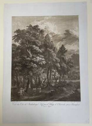 Vue du côté de Stralenberger Hof près le village Oberrode près Francfort."