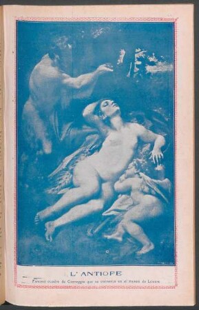 L'Antiope [Ilustración] : Famoso cuadro de Correggio que se conserva en el museo de Louvre