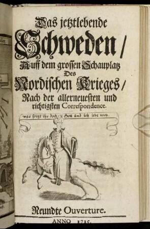 Neundte Ouverture. Anno 1715.