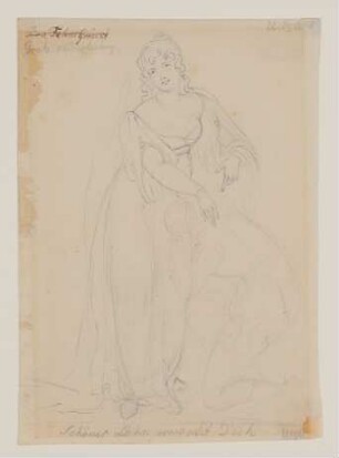 Friederike Bethmann-Unzelmann als Adelheid in Goethes "Götz von Berlichingen"