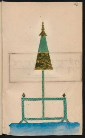 Illustration: Schirmstandarten (f.42-57; jeweils nur recto)