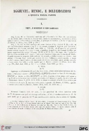 Aggiunte, mende, e dilucidazioni