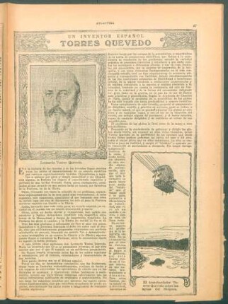 Torres Quevedo : Un inventor español