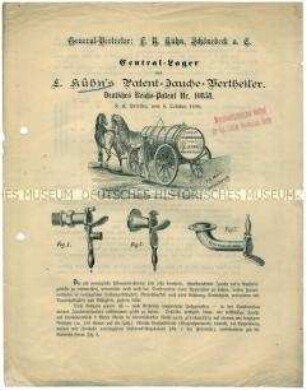 Patent-Jauche-Vertheiler.