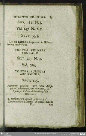 Contra Vulnera Abdominis