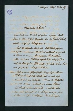Brief vom 7. Januar 1869