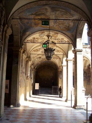 Bologna: Biblioteca Comunale dell´Archiginnasio (im Palazzo dell´ Archiginnasio)
