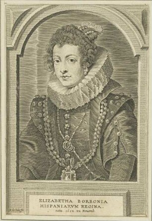 Bildnis der Elizabetha Borbonia, Hispaniarvm Regina