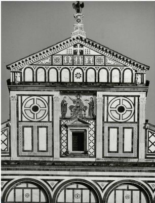 Christus als Weltenrichter an der Kirche San Miniato al Monte, Florenz