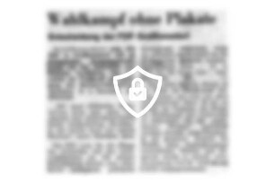 Wahlkampf [Name maskiert]