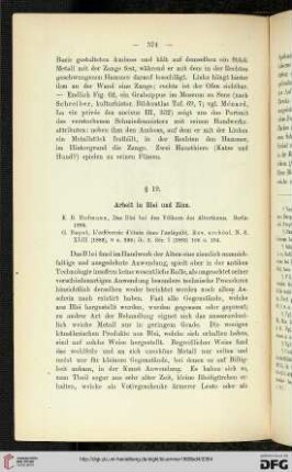 § 19: Areit in Blei und Zinn
