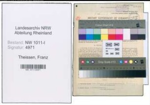 Entnazifizierung Franz Theissen , geb. 19.04.1882 (Arbeiter)