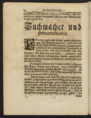 Tuchmacher und Gewandtschneider