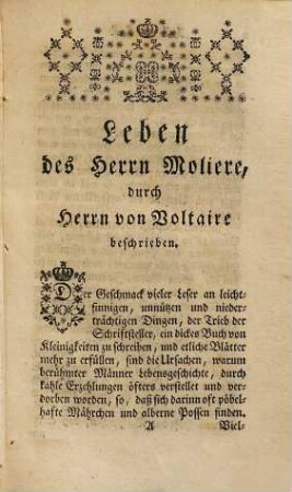 Leben des Molière