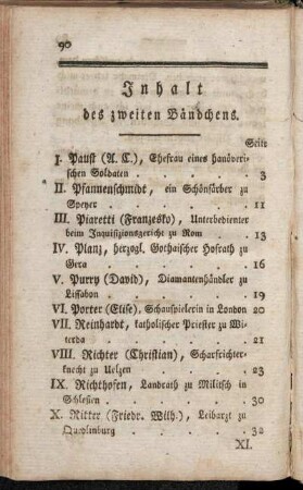 Inhalt des zweiten Bändchens