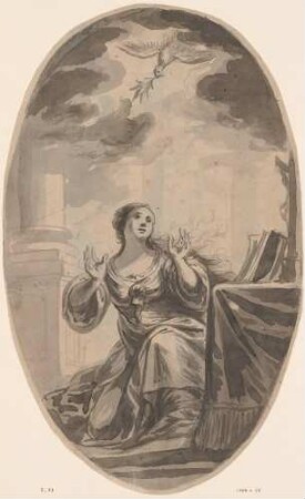 Verkündigung an Maria (Kniende Heilige)