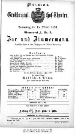 Zar und Zimmermann
