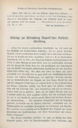 537-558 Beiträge zur Beleuchtung Nippold'scher Geschichtschreibung