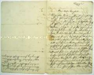 Brief an Bernhard Rostosky von seiner Mutter