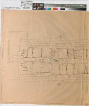 Arnsberg, Bezirksregierung, Dienstgebäude Seibertzstr. 2, Grundriss Dachgeschoss
