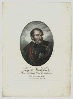 Porträt von Eugène Beauharnais (Prince d'Eichstadt, Duc de Leuchtenberg)