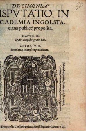 De Simonia Dispvtatio