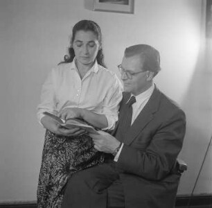 Porträt von Dr. Eberhard Rebling und seiner Frau Lin Jaldati : Porträt von Eberhard Rebling und seiner Frau Lin Jaldati