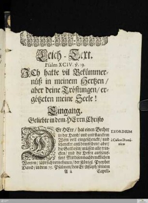 Christliche Leich=Predigt