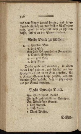 Recht schwarz Dinte