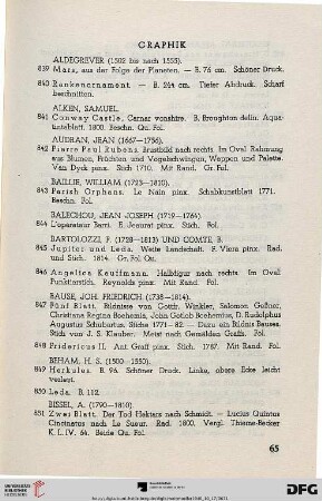 XVI. Graphik (Nr. 839-1057)