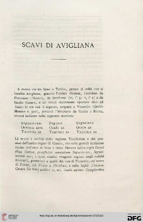 1: Scavi di Avigliana