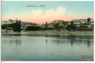 Leitmeritz. Blick über die Elbe