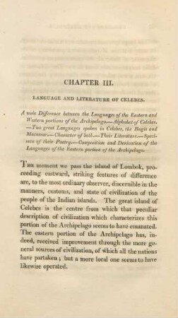 Chapter III. Language and literature of Celebes
